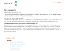 Tablet Screenshot of decisionaid.info